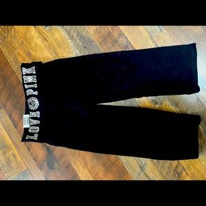 Victoria’s Secret Small Cropped Black Yoga Pants